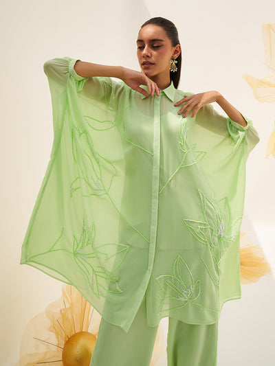 Sage Mirage Kaftan Set